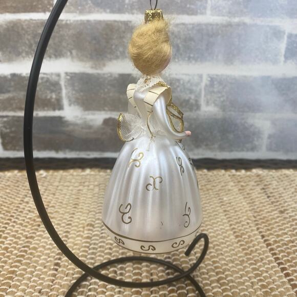 Vtg De Carlini Soffieria Italian blown glass Ornament Blonde 5.5" - Picture 6 of 13